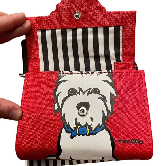 Marc Tetro Unisex Red Westie Character keychain Wallet - Picture 2 of 4